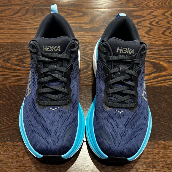 HOKA Navy and Light Blue Running Shoes - Like New! - Picture 3 of 6